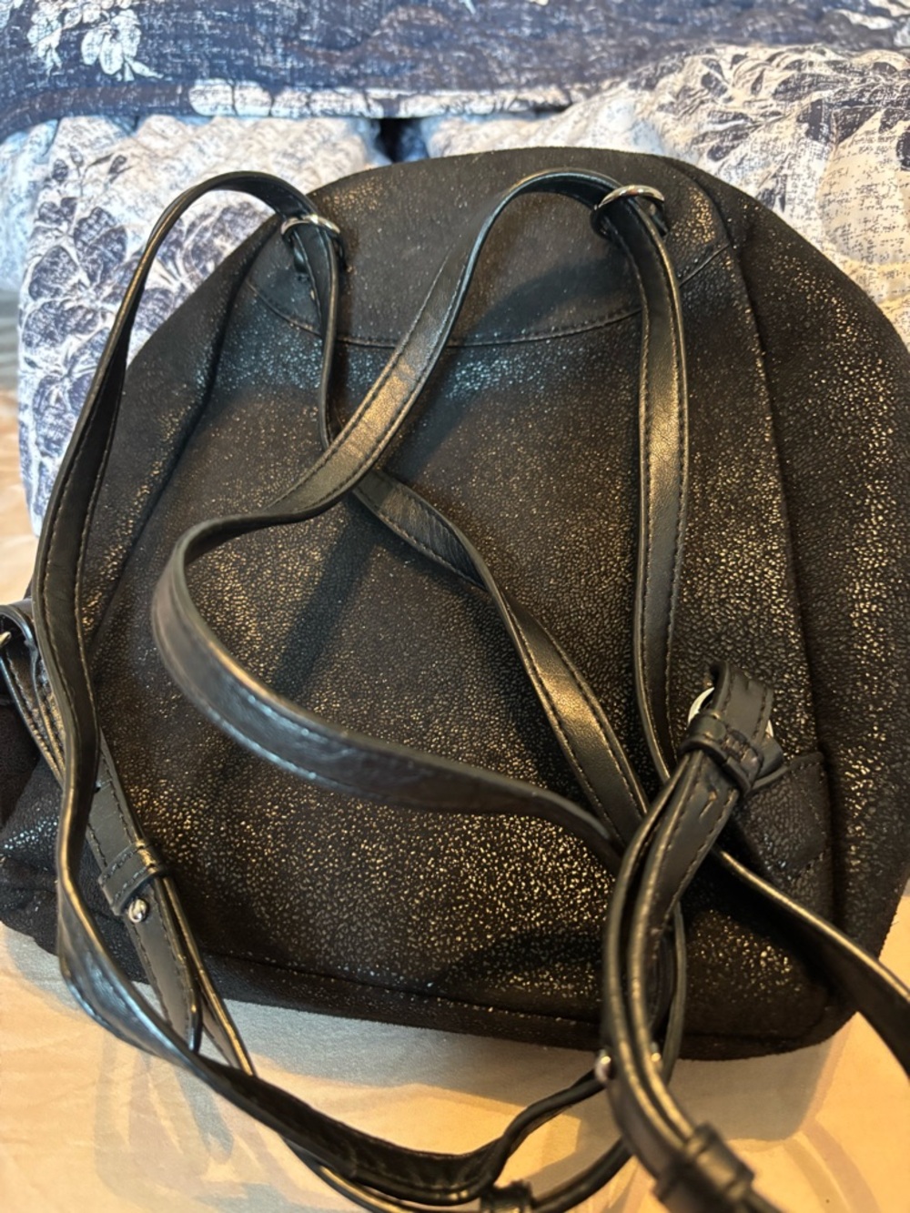 Stella McCartney Falabella Mini Backpack Black Shaggy Deer - Very Good - W/ Card - Picture 2 of 16